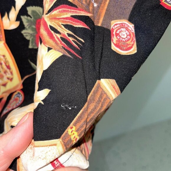 Kalaheo Hawaiian Shirt Mens Size XL Vintage Cigar Pattern Pullover Cotton Rayon - Picture 10 of 11